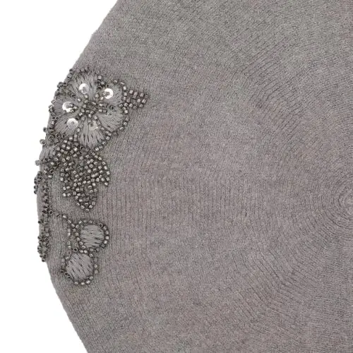 ZLYC Women French Beret Hat Reversible Knit Thickened Warm Artist Cap | Soft dense, timeless parisian vintage aesthetic, daily outfits matching, café gallery weekend stroll, autumn holiday party - 6