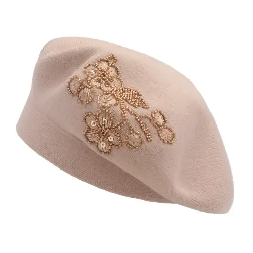ZLYC Women French Beret Hat Reversible Knit Thickened Warm Artist Cap | Soft dense, timeless parisian vintage aesthetic, daily outfits matching, café gallery weekend stroll, autumn holiday party - 1