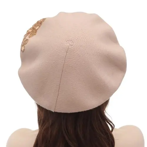 ZLYC Women French Beret Hat Reversible Knit Thickened Warm Artist Cap | Soft dense, timeless parisian vintage aesthetic, daily outfits matching, café gallery weekend stroll, autumn holiday party - 3
