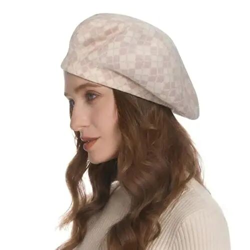 ZLYC Women French Beret Hat Reversible Knit Thickened Warm Artist Cap | Soft dense, timeless parisian vintage aesthetic, daily outfits matching, café gallery weekend stroll, autumn holiday party - ZLYC (1)