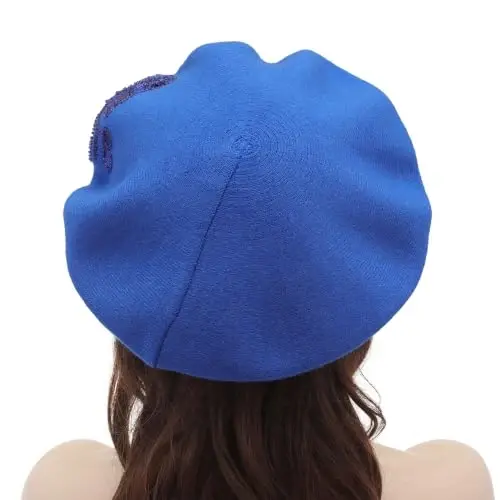 ZLYC Women French Beret Hat Reversible Knit Thickened Warm Artist Cap | Soft dense, timeless parisian vintage aesthetic, daily outfits matching, café gallery weekend stroll, autumn holiday party - 3