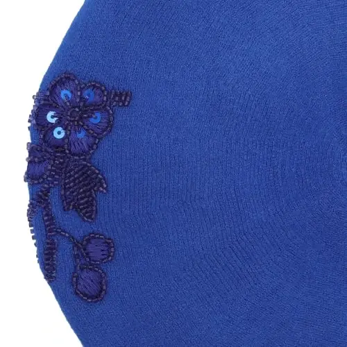 ZLYC Women French Beret Hat Reversible Knit Thickened Warm Artist Cap | Soft dense, timeless parisian vintage aesthetic, daily outfits matching, café gallery weekend stroll, autumn holiday party - 4
