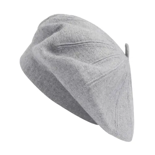 ZLYC Women French Beret Hat Reversible Solid Color Knit Warm Artist Cap | Dense soft, classic paris elegant styling, daily outfits match, city café gallery walk, vacation party photography headwear - 4