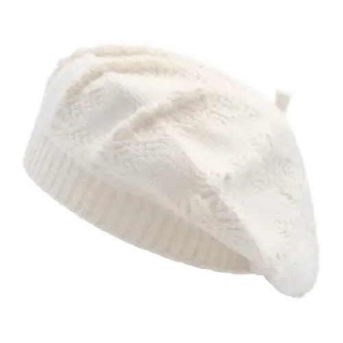 ZLYC Women French Beret Hat Reversible Solid Color Knit Warm Artist Cap | Dense soft, classic paris elegant styling, daily outfits match, city café gallery walk, vacation party photography headwear - 1
