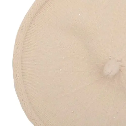 ZLYC Women French Beret Hat Reversible Solid Color Knit Warm Artist Cap | Dense soft, classic paris elegant styling, daily outfits match, city café gallery walk, vacation party photography headwear - 5