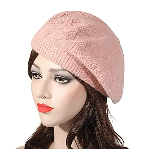 ZLYC Women French Beret Hat Reversible Solid Color Knit Warm Artist Cap | Dense soft, classic paris elegant styling, daily outfits match, city café gallery walk, vacation party photography headwear - ZLYC (1)