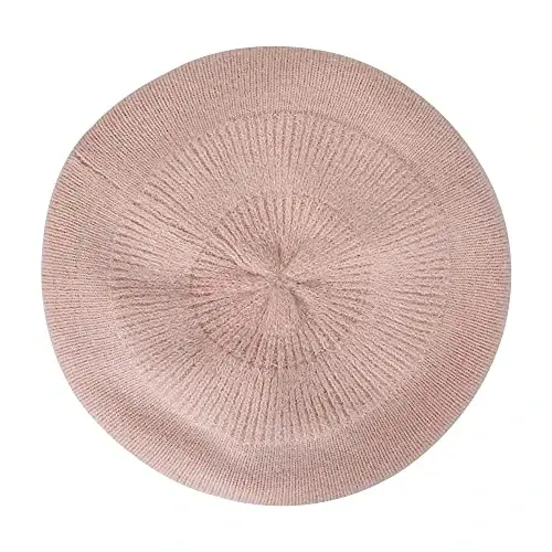 ZLYC Women French Beret Hat Reversible Solid Color Knit Warm Artist Cap | Dense soft, classic paris elegant styling, daily outfits match, city café gallery walk, vacation party photography headwear - 5