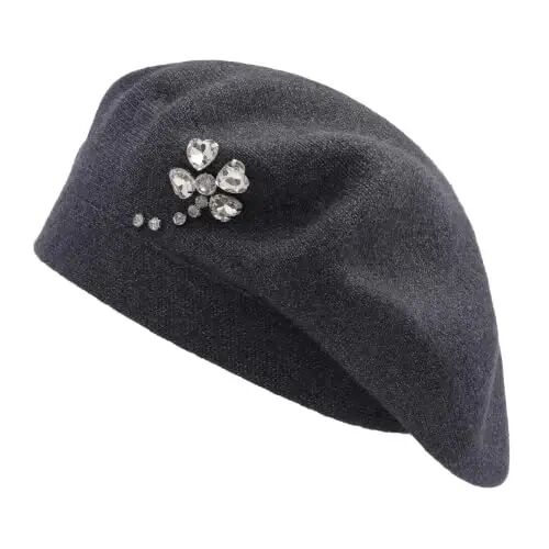 ZLYC Women French Beret Hat Reversible Solid Color Mosaic Warm Artist Cap | Soft cozy, parisian vintage chic aesthetic, office blazer daily styling, café travel photo shoot, festival retro party - ZLYC