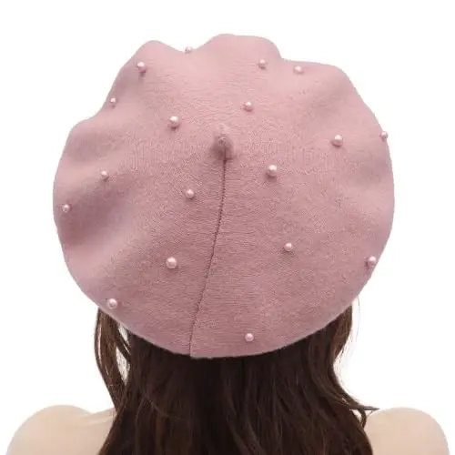 ZLYC Women French Beret Hat Winter Knitted Stretchable Beret Artist Cap | classic artist beret,soft stretch fit,city travel photo shoot, festival vintage party artist costume,daily matching - 3