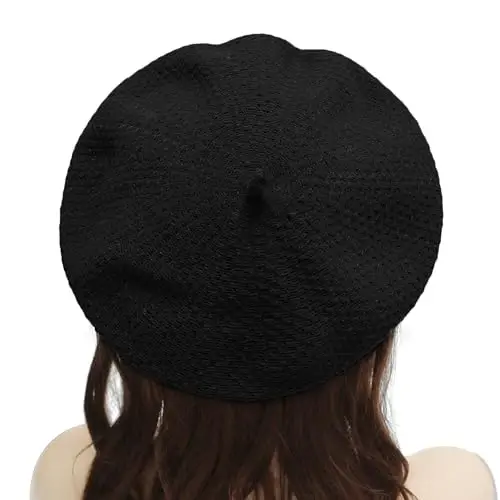 ZLYC Women Wool French Beret Hat for Women Winter Knitted Berets Artist Cap - 3