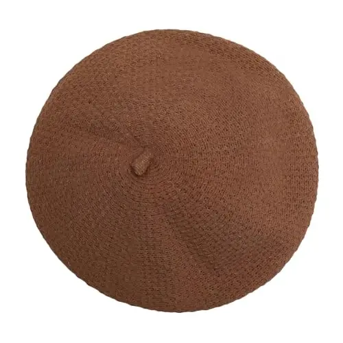 ZLYC Women Wool French Beret Hat for Women Winter Knitted Berets Artist Cap - 4