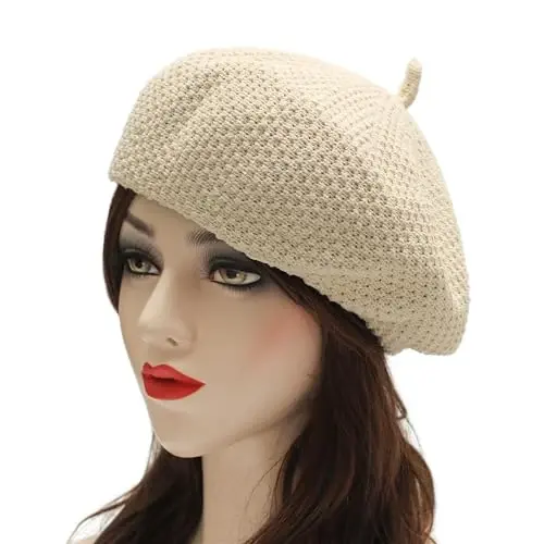 ZLYC Women Wool French Beret Hat for Women Winter Knitted Berets Artist Cap - ZLYC (1)