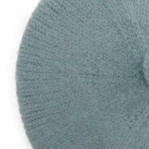 ZLYC Women Wool French Beret Hat for Women Winter Knitted Berets Artist Cap - 6