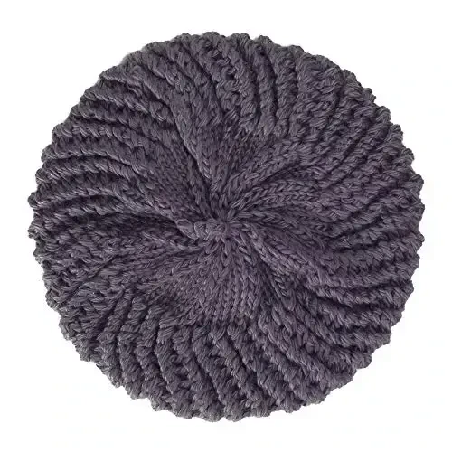ZLYC Women Wool French Beret Hat for Women Winter Knitted Berets Artist Cap - 4