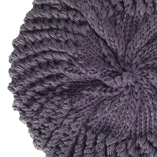 ZLYC Women Wool French Beret Hat for Women Winter Knitted Berets Artist Cap - 6