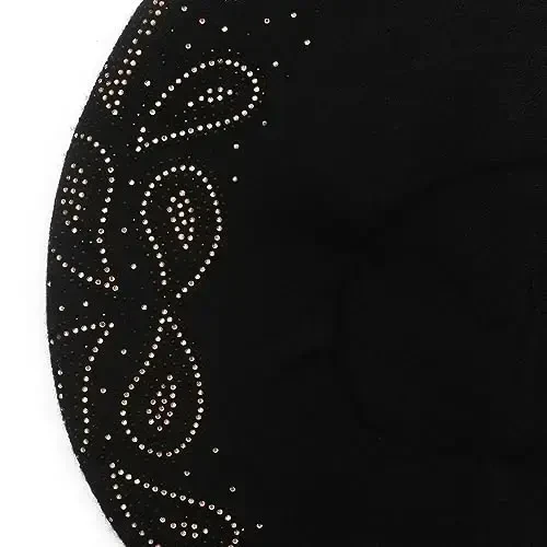 ZLYC Womens French Beret Hat Reversible Knitted Thickened Warm Cap for Ladies Girls - 5