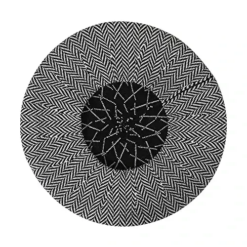 ZLYC Womens French Beret Hat Reversible Knitted Thickened Warm Cap for Ladies Girls - 6