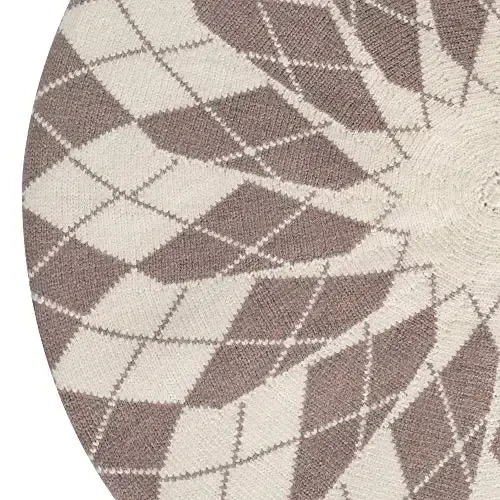 ZLYC Womens French Beret Hat Reversible Knitted Thickened Warm Cap for Ladies Girls - 7