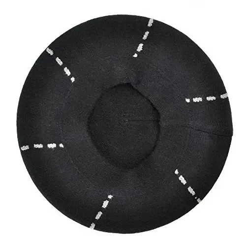 ZLYC Womens French Beret Hat Reversible Knitted Thickened Warm Cap for Ladies Girls - 7