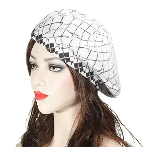 ZLYC Womens French Beret Hat Reversible Knitted Thickened Warm Cap for Ladies Girls - 3