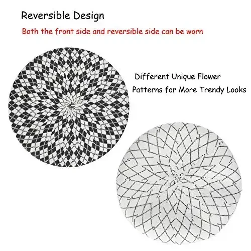 ZLYC Womens French Beret Hat Reversible Knitted Thickened Warm Cap for Ladies Girls - 5