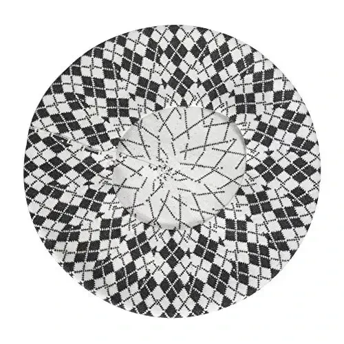 ZLYC Womens French Beret Hat Reversible Knitted Thickened Warm Cap for Ladies Girls - 6