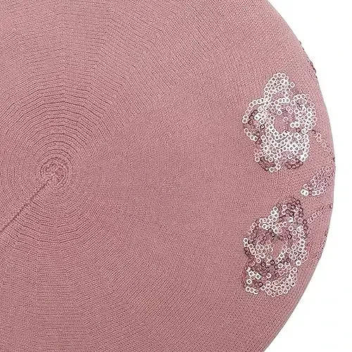 ZLYC Womens French Beret Hat Reversible Knitted Thickened Warm Cap for Ladies Girls - 7