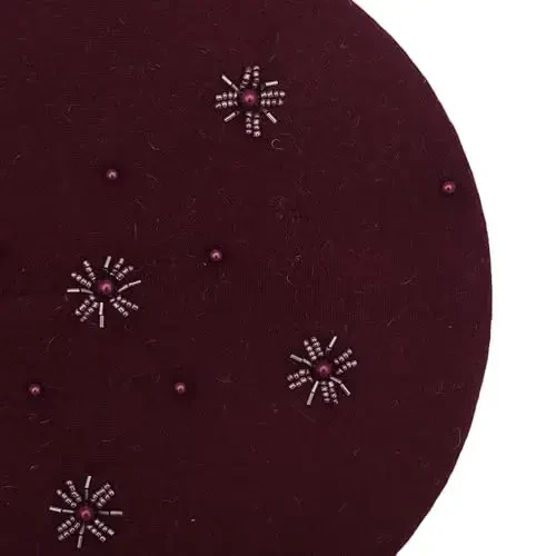 ZLYC Womens French Beret Hat Reversible Knitted Thickened Warm Cap for Ladies Girls - 5