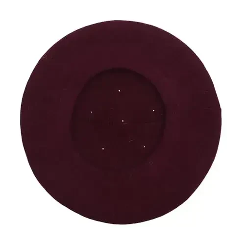 ZLYC Womens French Beret Hat Reversible Knitted Thickened Warm Cap for Ladies Girls - 6