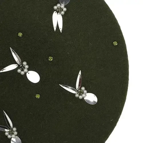 ZLYC Womens French Beret Hat Reversible Knitted Thickened Warm Cap for Ladies Girls - 5