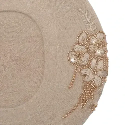 ZLYC Womens French Beret Hat Reversible Knitted Thickened Warm Cap for Ladies Girls - 5