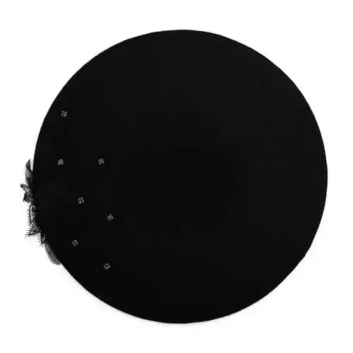 ZLYC Womens French Beret hat, Reversible Solid Color CasModazoneere Mosaic Warm Beret Cap for Girls - 5