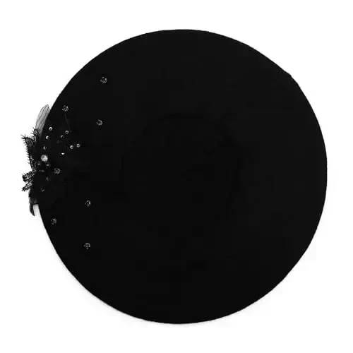 ZLYC Womens French Beret hat, Reversible Solid Color CasModazoneere Mosaic Warm Beret Cap for Girls - 6