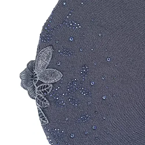 ZLYC Womens French Beret hat, Reversible Solid Color CasModazoneere Mosaic Warm Beret Cap for Girls - 6