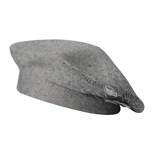 ZLYC Womens French Beret hat, Reversible Solid Color CasModazoneere Mosaic Warm Beret Cap for Girls - 1