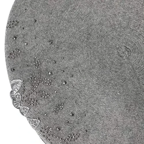 ZLYC Womens French Beret hat, Reversible Solid Color CasModazoneere Mosaic Warm Beret Cap for Girls - 6