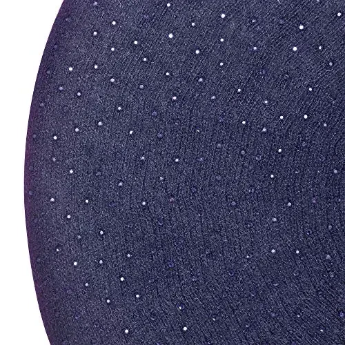 ZLYC Womens French Beret hat, Reversible Solid Color CasModazoneere Mosaic Warm Beret Cap for Girls - 6