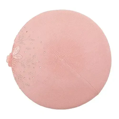 ZLYC Womens French Beret hat, Reversible Solid Color CasModazoneere Mosaic Warm Beret Cap for Girls - 4