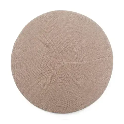ZLYC Womens French Beret hat, Reversible Solid Color CasModazoneere Mosaic Warm Beret Cap for Girls - 5