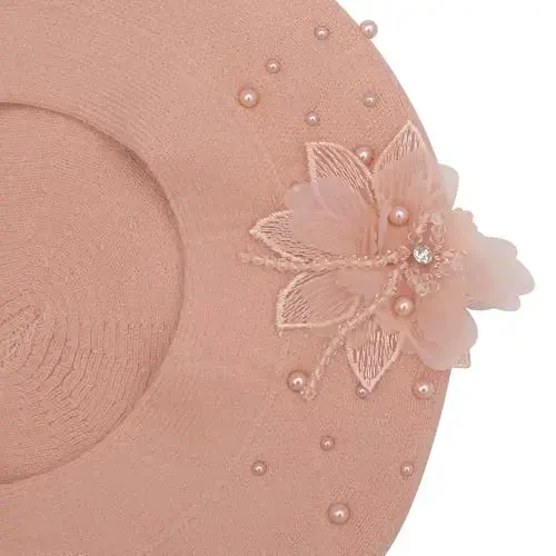 ZLYC Womens French Beret hat, Reversible Solid Color CasModazoneere Mosaic Warm Beret Cap for Girls - 5