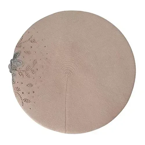 ZLYC Womens French Beret hat, Reversible Solid Color CasModazoneere Mosaic Warm Beret Cap for Girls - 5