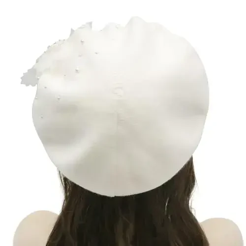 ZLYC Womens French Beret hat, Reversible Solid Color CasModazoneere Mosaic Warm Beret Cap for Girls - 3