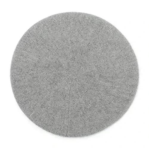 ZLYC Womens French Beret hat, Reversible Solid Color CasModazoneere Mosaic Warm Beret Cap for Girls - 4