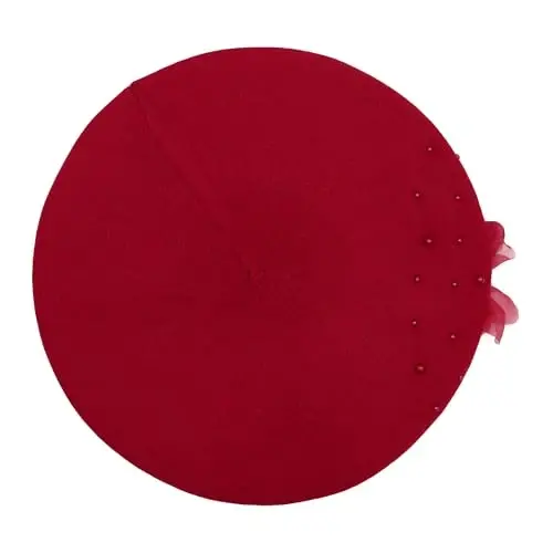 ZLYC Womens French Beret hat, Reversible Solid Color Mosaic Warm Beret Cap for Girls - 6