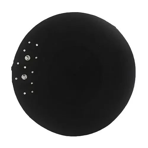 ZLYC Womens French Beret hat, Reversible Solid Color Mosaic Warm Beret Cap for Girls - 4