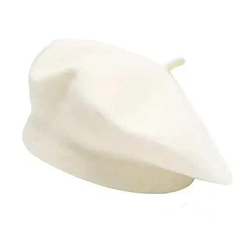 ZLYC Wool French Beret Hat Solid Color Beret Cap for Women Girls - 4