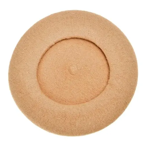 ZLYC Wool French Beret Hat Solid Color Beret Cap for Women Girls - 6