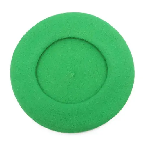 ZLYC Wool French Beret Hat Solid Color Beret Cap for Women Girls - 6