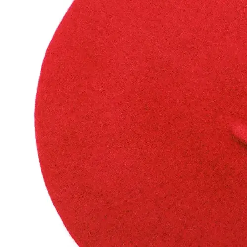 ZLYC Wool French Beret Hat Solid Color Beret Cap for Women Girls - 6