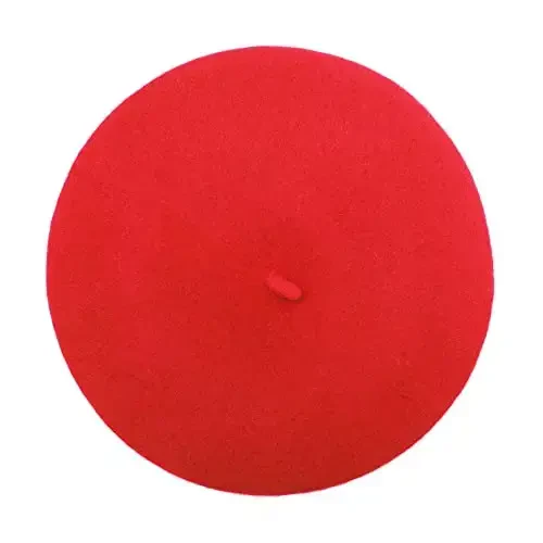 ZLYC Wool French Beret Hat Solid Color Beret Cap for Women Girls - 4